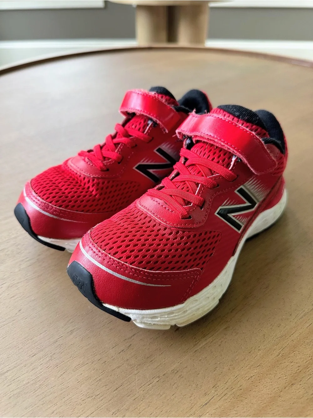 New Balance Rave Run V2 Kids Running Shoes, Size 1 Little Kid, Red
